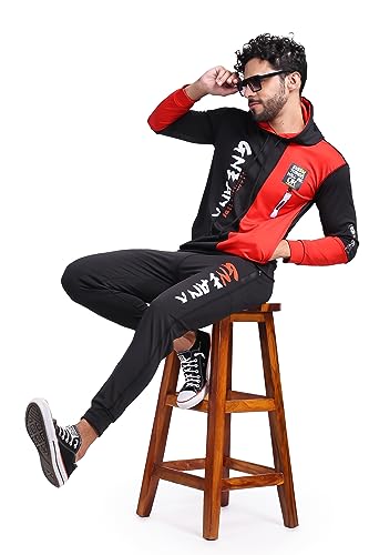 Image of YELLOW TREE Polyester Printed Tracksuits for Men | Running & Sports Tracksuits | Full Sleeve Tracksuits