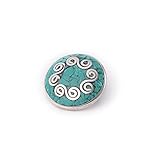 Noosa Chunk 053 Chakra turquoise-brass with turquoise