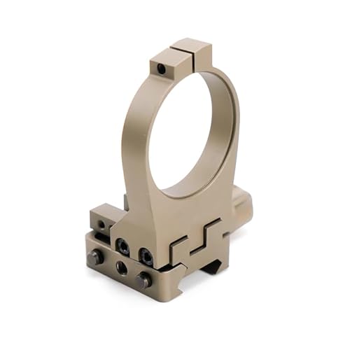ORPUNA PVS-14 Quick-Connect Rail Mount Rings Base QD Quick Release Detach Adjustable Base，for PVS-14 NVG Night Vision Goggle Scopes Mounting Accessories，Fits for Standard 20mm Pic Rail Mounting (Tan)