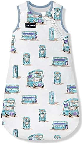Domiamia Baby Sleep Sack Ultra Soft Toddler Sleeping Bag 1.0 Tog for 24-36 Months Baby Tencel Lyocell, Bamboo&Cotton Unisex Wearable Blanket Swaddle with Dual Zipper Easy Change, Better Sleep, Dryable