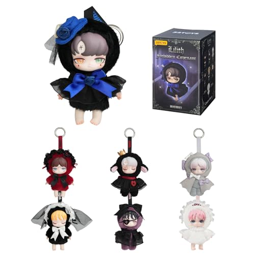 52TOYS Lilith Forbidden Covenant Series Blind Box Stuffed Animal Plush Toy with Soft and Adorable Design, 1PC Perfect for Cuddling, Display, and Unique Posing, Ideal Gift for Panda Enthusiasts