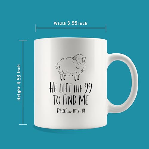 Panvola He Left The 99 To Find Me Jesus Coffee Mug 11oz White by Panvola - Used condition - Image 9