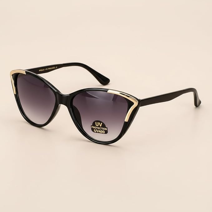 Image of Cat Eye Sunglasses for Women | UV400 Protection Trendy Style Shades | Lightweight Fashion Eyewear for Travel, Driving & Everyday