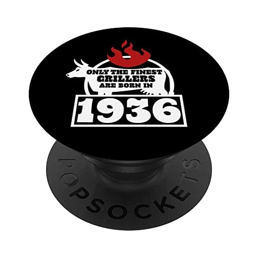 Amante de la barbacoa nacido en 1936 - 86 cumpleaños PopSockets PopGrip Intercambiable