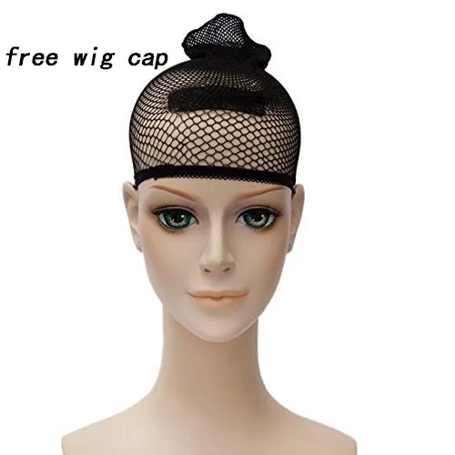Crystal Blue Curly Wig for Adult with Chocker, 60 CM Long Blue Wavy Wig + Wig Cap for Halloween Costume Cosplay by Wiggy Mermaid - Image 7