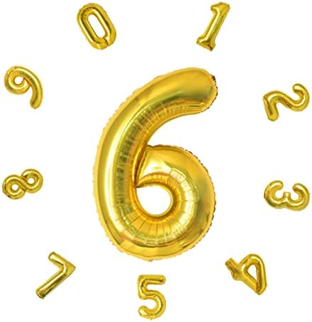 40" Number Balloons,Colorful Helium Number Birthday Balloons,Self Inflating Number Balloons,Foil Balloon for Birthday Party,New Year Decoration,Anniversary Decoration,Company Celebration (Blue #1)