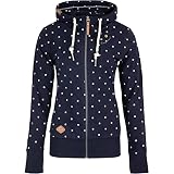Ragwear Paya Dots Hoody Damen (L, Navy)
