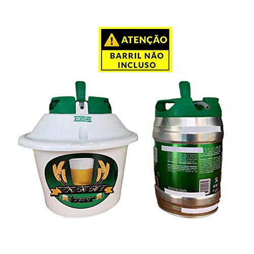 Cooler Portátil Á Gelo Para Barril 5L - Branco