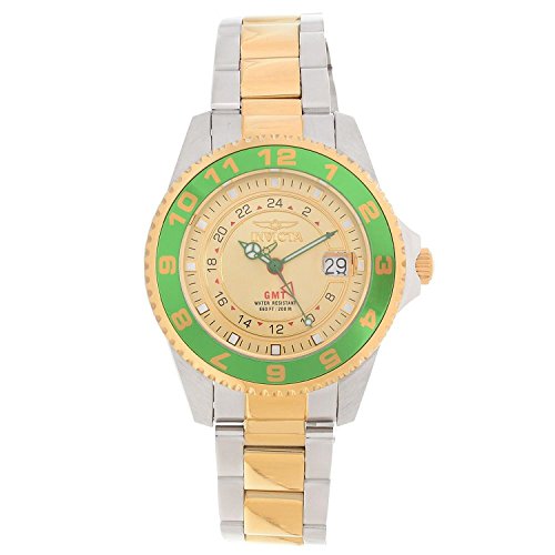 [�C�����B�N�^]Invicta �r���v Pro Diver GMT Gold Dial Two-tone Watch 18245 �����Y [���s�A���i]