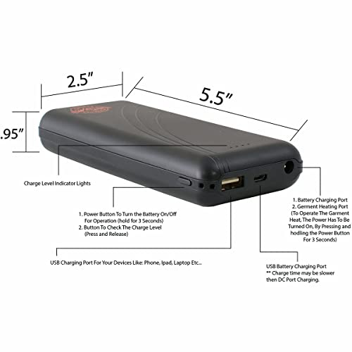 Milwaukee Leather Batteryjackt Universal Battery Pack (For Jackets) #TOP3