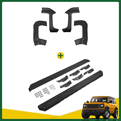 Maxzina Fit 2021 2022 Ford Bronco Side Steps And Corner Edge Guards For Bronco Accessories 2021 2022 4 Door #TOP3