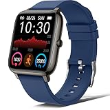 Donerton Smart Watch, Fitness Tracker para teléfonos Android, Fitness Tracker con monitor de frecuencia cardíaca y sueño, Monitor de actividad con podómetro impermeable IP67 Smartwatch con contador de pasos, azul