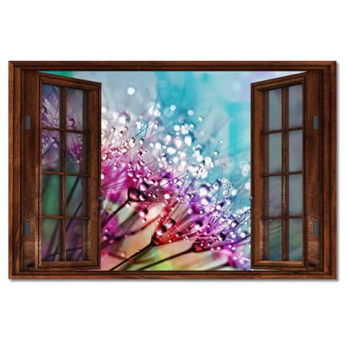Tableau pissenlit sur toile de qualité supérieure en grand format - 2