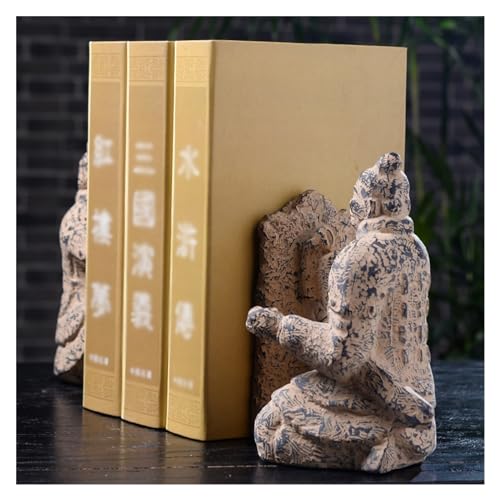 Sujetalibros de almacenamiento para decoración de escritorio de estudio y oficinas elegantes 5