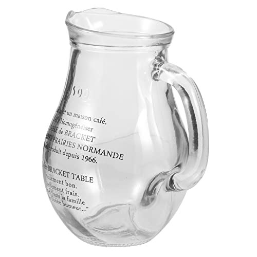 Alipis Bricco in Vetro per Latte Contenitore per Panna da Caffè Erogatore per Latte in Vetro