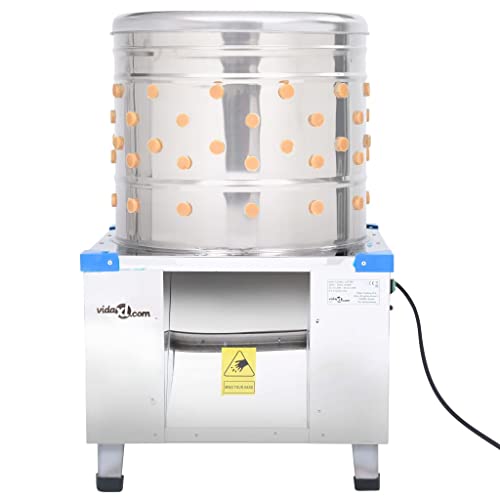 Foto von Hommdiy Geflügelrupfmaschine für Huhn Rupfmaschine Nassrupfmaschine Gänserupfmaschine Enten Gänse Hühner Gummi Edelstah 156 Finger 1500 W