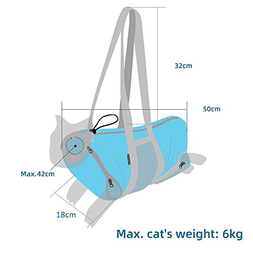 Extaum Portador de estilingue de gato,Pet Dog Cat Sling Carrier Hands Free Puppy Saco de Viagem Ao A