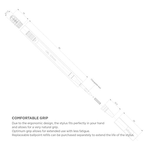 Elago Stylus [Ball][Sliver] - [Premium Aluminum][Ballpoint Pen][Replaceable Extra Tip Included] - For Ipad, Ipad Pro, Ipad Mini And Iphone #TOP2