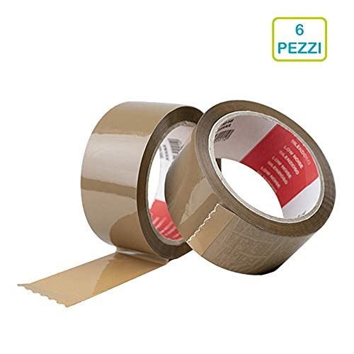 Virsus 6 rotoli nastro adesivo pacchi misura 50x66...