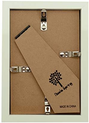 Nicola Spring Box Picture Glass Photo Frame, Standing & Hanging - White - 4 x 6 - Pack of 2
