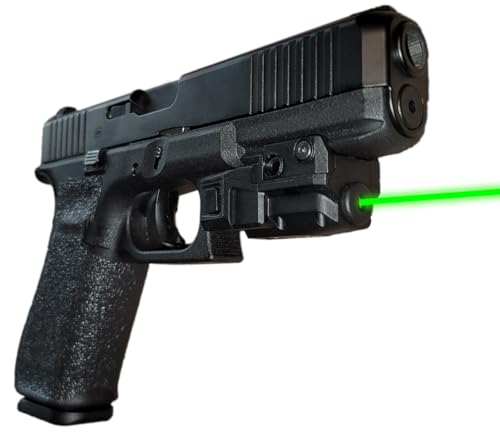 LASERPRO® Green Laser Sight fits Glock 17 19 20 21 22 30 31 34 35 37 38 41 44 45 S&W Equalizer Shield EZ SD9VE Beretta APX Taurus TX22 G2 G2C G2S G3 G3C GX2 GX4 Carry CZ Kel-Tec PMR-30 P-17 H&K Canik