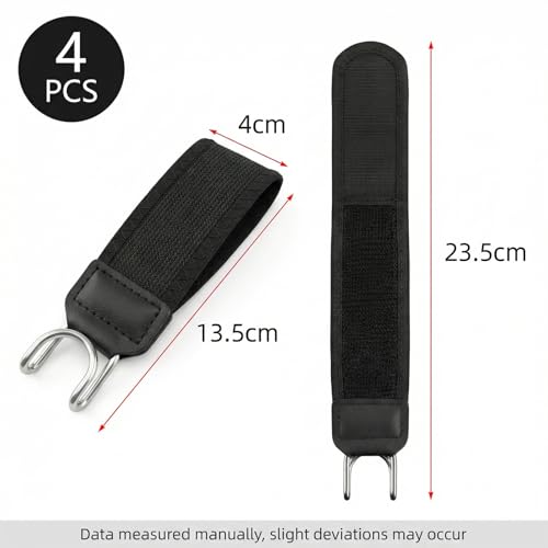 SGYKJ Lot de 4 ceintures sans boucle pour homme et femme, ceintures tactiques sans boucle avec crochet en métal sans boucle, ceinture latérale extensible invisible pour pantalons légèrement amples – vue 2