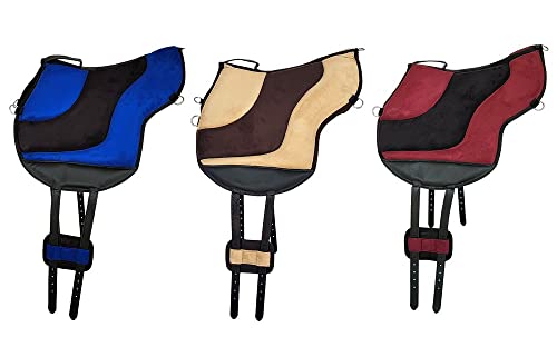 A&M Reitsport Patterson Medical 111 - Almohadilla de equitación con cojín de velcro, color azul y negro Cover