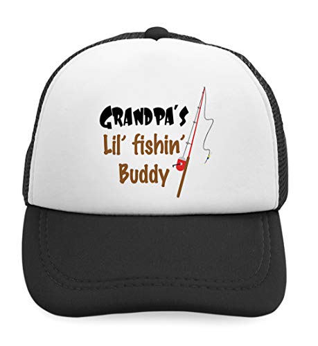 Custom Kids Trucker Hat Grandpas' Lil' Fishing Buddy Grandpa Grandfather