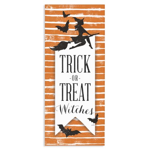 Stupell Industries Halloween Witch Silhouette, 20 x 48 Inch Canvas Wall Art