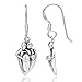 925 Sterling Silver Family Hug Parents and Children Dangle Hook Earrings