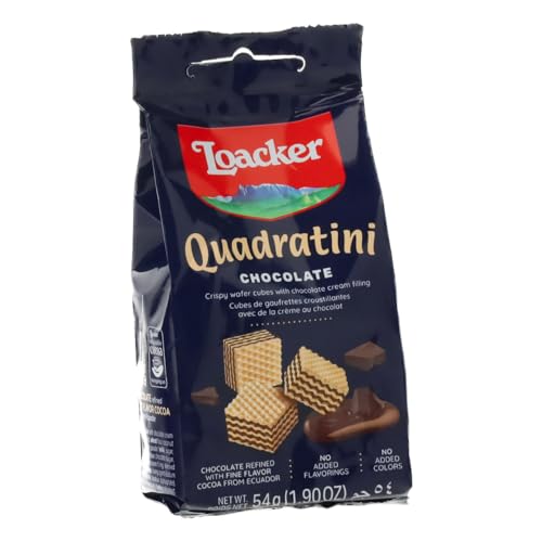 Image of Loacker Quadratini Chocolate On-The-Go Wafers, 12-Pack