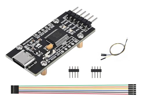 FT232RL USB to UART Serial Converter Module, USB Type-C, 3.3V/5V Selectable, FTDI FT232 Chip, for Raspberry Pi, Arduino, Windows, Mac, Linux, with TX/RX/Power...