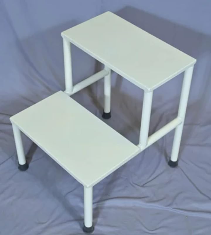Universal Store Double Step Foot Stool, Metal Frame with Anti-Slip Top, Bedside Footstep for Hospital, Clinic, Nursing Home and Domestic Use-image-26