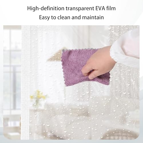 Rideau isolant thermique magnétique imperméable blanc 64 x 272 cm bloquant le froid