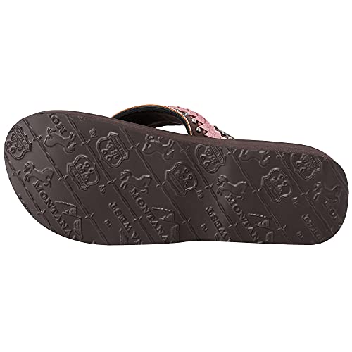Montana West Flip Flops For Women Wedge Sandals For Women Flip Flops Platform Slide Heeled Sandals Coffee Se109-S001Cf-11 #TOP5