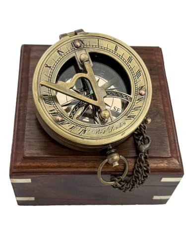 Captain's Brass Sundial Compass