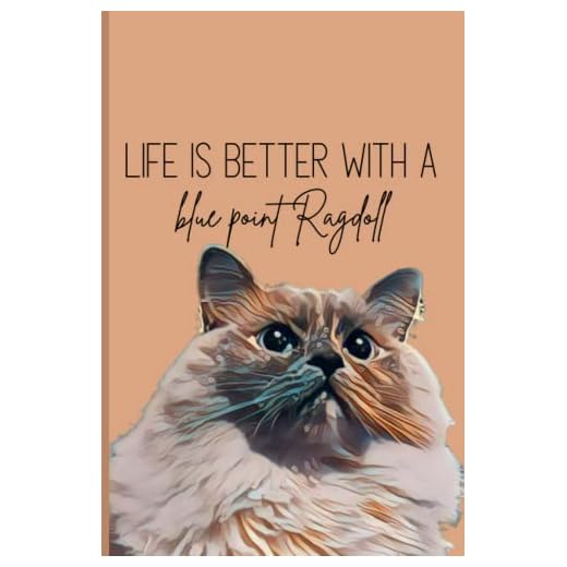 Life is better with a blue point Ragdoll cat: 120 page 6x9 blank lined notebook: Experience purrfection with a Blue Point Ragdoll by your side. lovely ... work, studying, creative ideas, journaling.