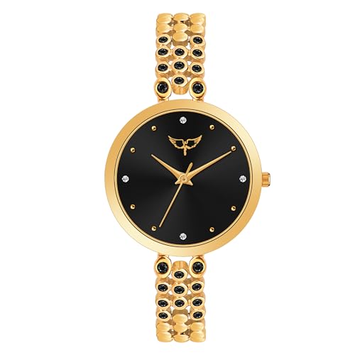 Image of WHITE BIRD Starlet Quartz Analog Dial Premium Stylish Metal Strap Watch for Girls-Women's