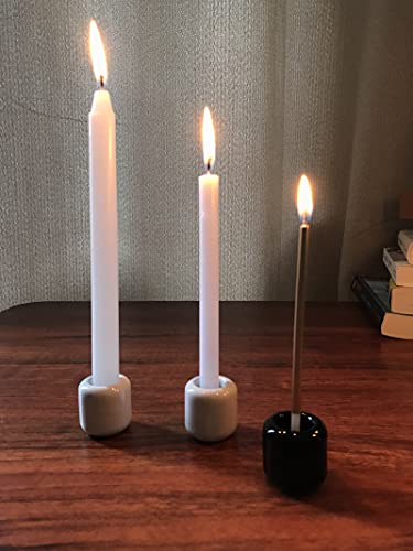 Jomogu 10 Pcs Ceramic Chime Candle Holder 0.7 Inch Diameter,Mini Ritual Candles Holder-Assorted (Assorted) #TOP1