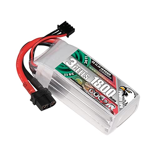 CODDAR 1800mAh 3S 11.1V 110C LiPo Battery XT60 Connector