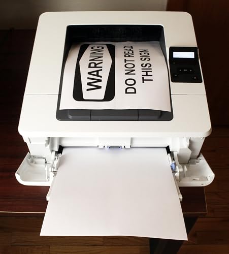 ChromaLabel 8.50 x 11 Inch Full Sheet Printable Labels for Laser and Inkjet Printers, 25 Sheets