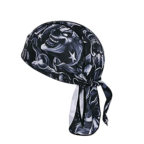 Sport Bandana de Cyclisme Bandana Séchage Rapide Bonnet Respirant de Vélo Anti-UV Bandana de Moto Camouflage Bonnet Echarpe Foulard Homme Femme Chapeau Pirate pour Randonnée Moto Désert Taille Cover