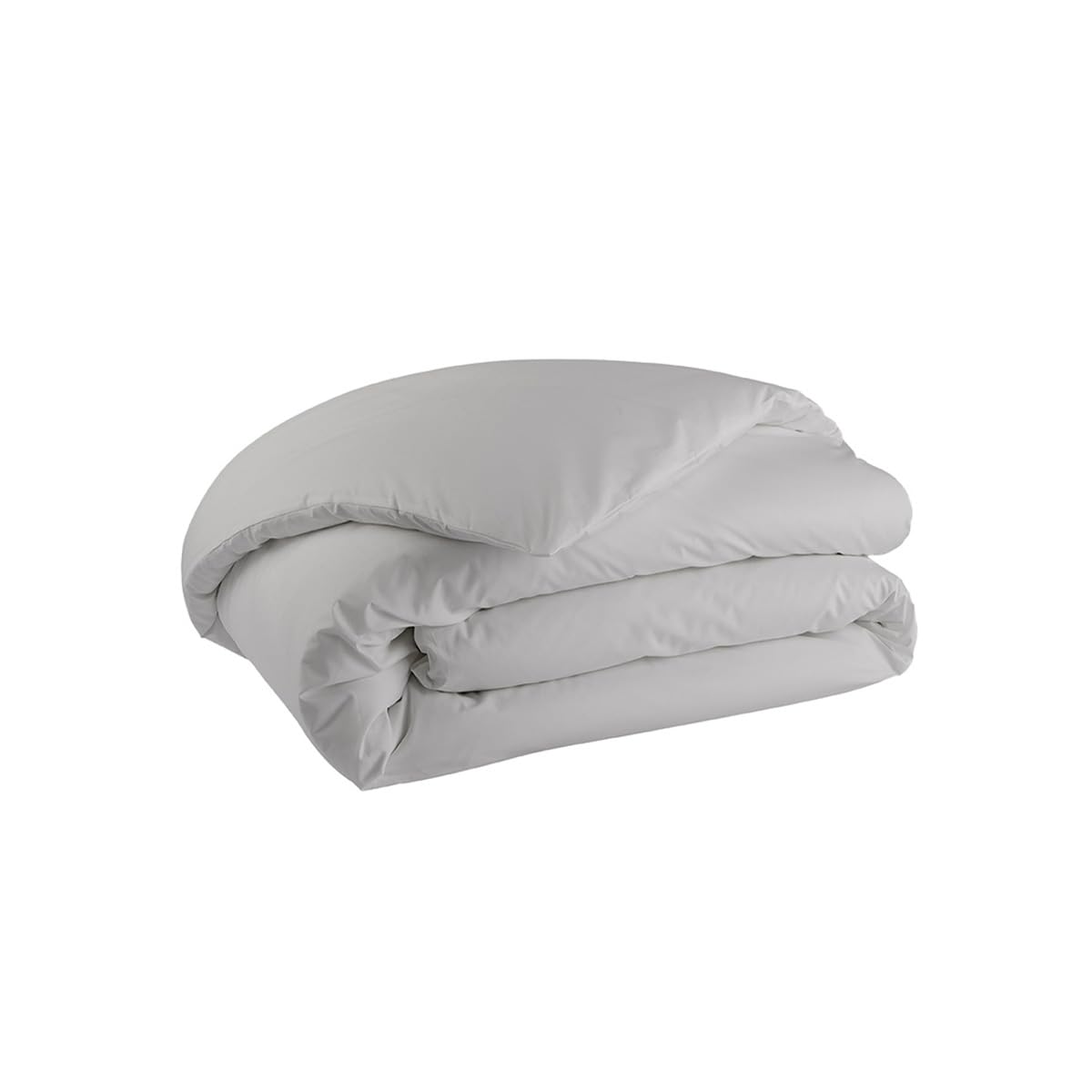 Essix Cotton Percale Duvet Cover, Première Pebble 260 x 240 cm, Grey, 260x240 cm - Image 2