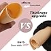 Rayyl 3MM Tattoo Fake Skin - 3Pcs Practice Fake Skin 3MM Thick Soft Silicone Double Sides 7.48x5.62