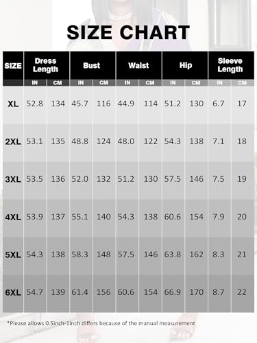 Image of Plus Size Maxi Dress for Women Short Sleeve V Neck Casual Loose Sundress with Pockets