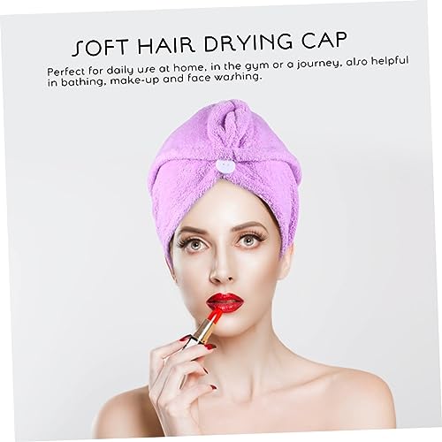 FOMIYES Touca De Secagem Rápida Para Cabeça De Banho 2 Peças Acessórios Para O Cabelo Bolsa De Toalh