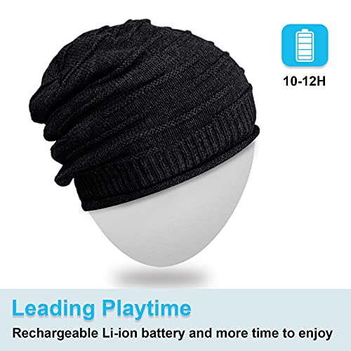 Mydeal Products Bluetooth Beanie Hat Cap For Winter Snowboard Black, Bluetooth Beanie For Men Women, For Teenage Boys, For Men Dad Husband Boyfriend, Bluetooth Beanie #TOP4