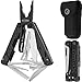PERWIN Multitool, 20-in-1 Stainless Steel Multi Tools Pliers with Nylon Sheath, Safe Locking, Professional Multi-Tool for Survival, Camping and Hunting, Black