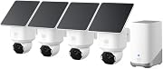 eufy Security SoloCam E42, 4-Cam Kit, 4K Solar Security Camera | AI Facial Recognition & Motion Tracking, Strobe Light, Pan & Tilt, Solar Powered, Built-in Local Storage (Up to 16TB)