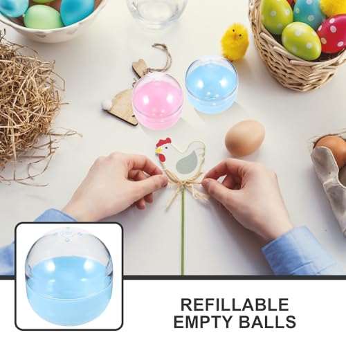 Boules en plastique transparentes vides à remplir facilement